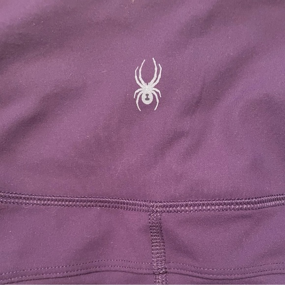 Spyder Active Sport Women's High Waisted Cargo Leggings Purple/ Plum Size M - Picture 5 of 5